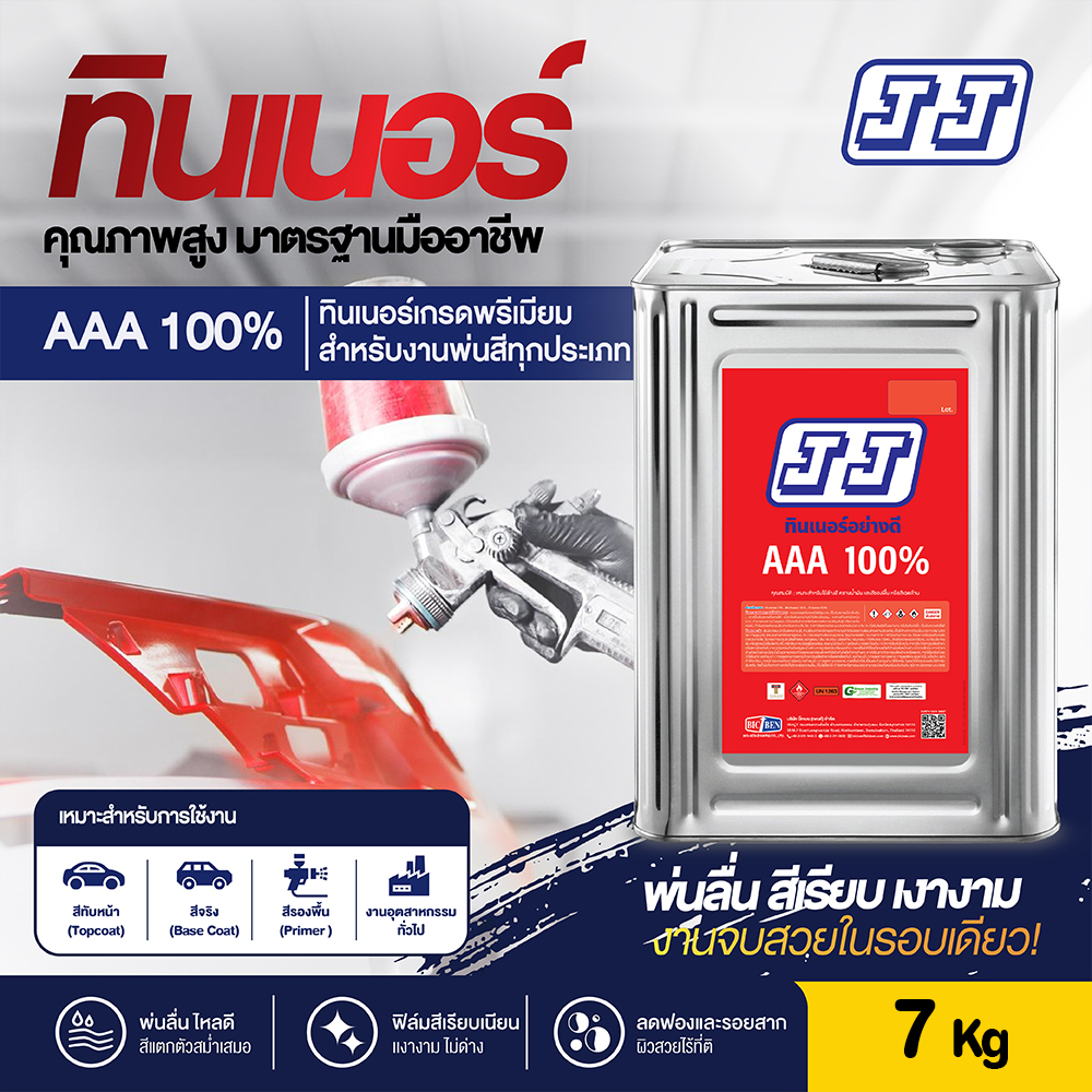 ทินเนอร์ 3A JJ ขนาดบรรจุ 8 กก.