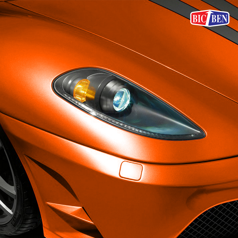 สีพ่นรถยนต์แห้งเร็ว สีส้ม BIC-BEN