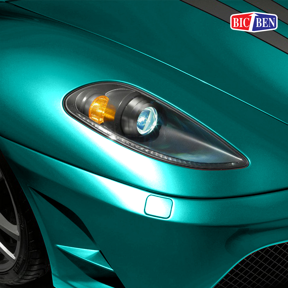 สีพ่นรถยนต์เคลือบแห้งช้า สีเขียว #E-2000