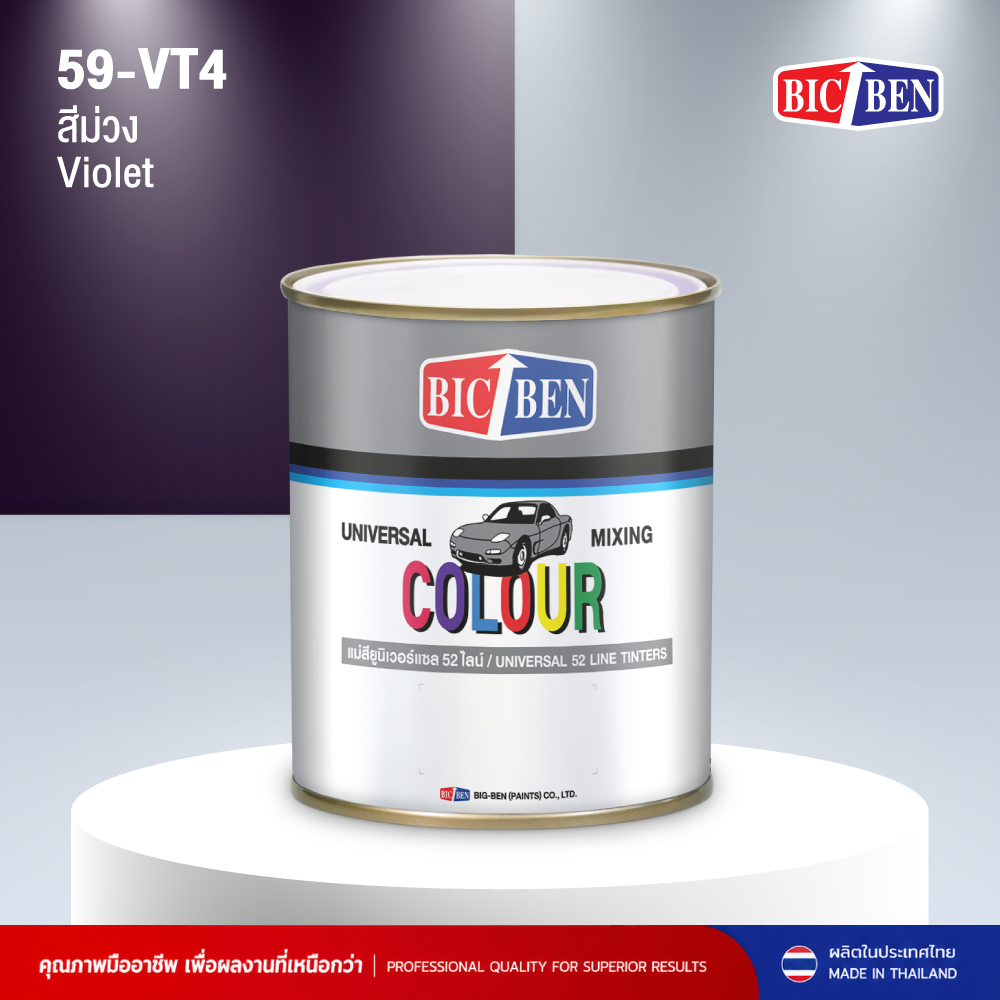 สีพ่นรถยนต์อะคริลิค BIC-BEN สีม่วง